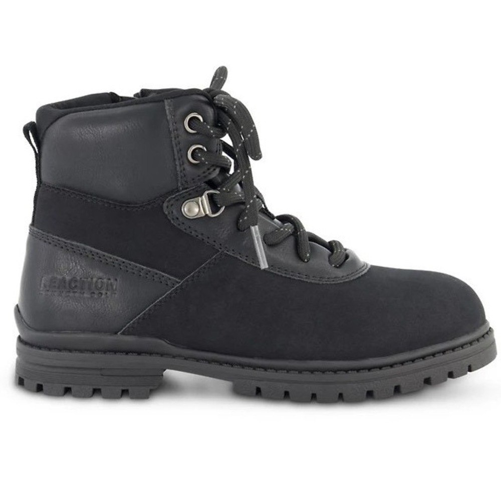 NIB Kenneth Cole New York Little Big Boys Isaac Gabriel Black Lace Up Boots Sz 2